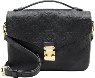 Louis Vuitton Black Monogram Empreinte Pochette Metis (Authentic Pre-Loved)