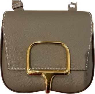 Herm&egrave;s Etoupe Epsom Mini Della Cavalleria
