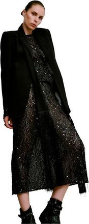 Day Birger Et Mikkelsen Tulli Shimmering Sequin Midi Skirt in Black at Nordstrom, Size 10