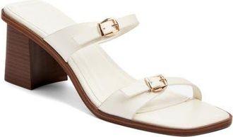 Open Edit Akari Block Heel Sandal in Ivory Egret at Nordstrom, Size 7.5