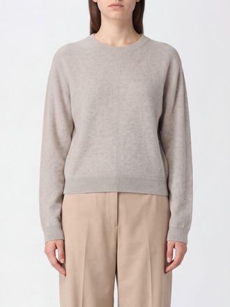 Kujten Maglia girocollo in puro cashmere con bordi a costine