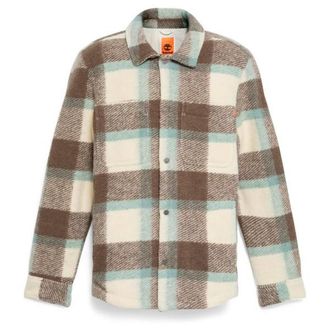 Timberland Wool Blend Shacket Freizeitjacke f&uuml;r Herren | beige