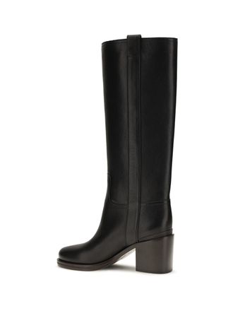 Brunello Cucinelli Riding Calf Leather Boot - Black