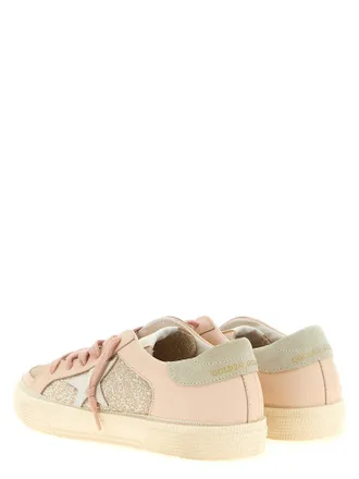 Golden Goose Glitter-Panel Sneakers - Pink