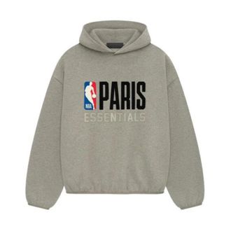 Fear of God Essentials NBA Hoodie - Dames - Hoodies - Grijs - M - Katoen - Hoodies & sweatvesten