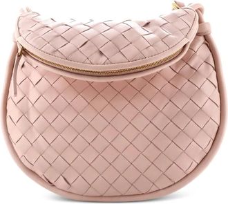 Bottega Veneta Gemelli Intrecciato Leather Small shoulder bag - Beige