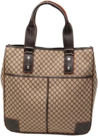 Celine Pre-owned Vintage Canvas Tote - Dames - Vintage Shopper - Beige - ONE Size - Vintage