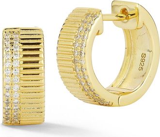 Glaze Jewelry Small Cubic Zirconia Hoop Earrings in Gold at Nordstrom Rack