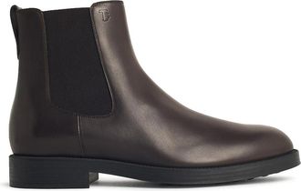 Tod's El Formale Brown Leather Ankle Boots