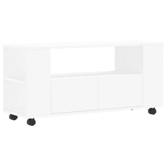 Berkfield Home TV Cabinet White 102x34.5x43 cm Engineered Wood