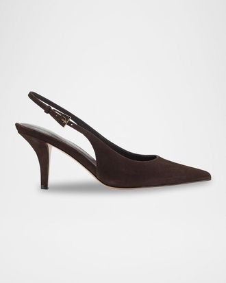 Marc Fisher Dorie Suede Slingback Pumps