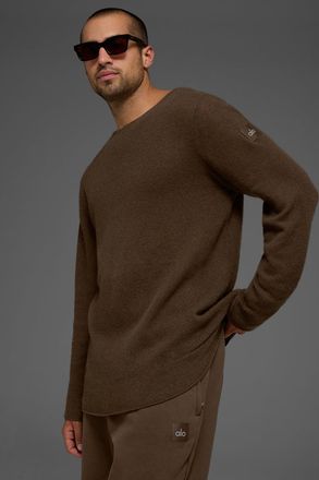 Alo | Cashmere Reform Long Sleeve Top in Espresso Brown, Size: Large