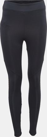 Koral Koral Black Sheer Lurex Mesh Trim Jersey Leggings