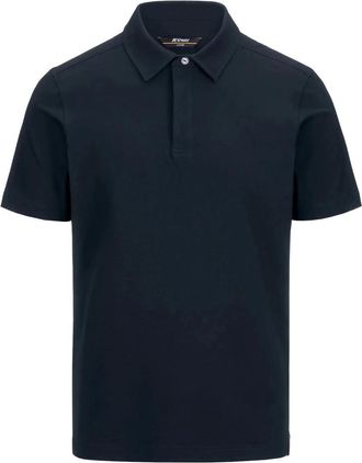 K-Way Tops, Heren, Blauw, XL, Katoen, Vincelle Katoen Polo