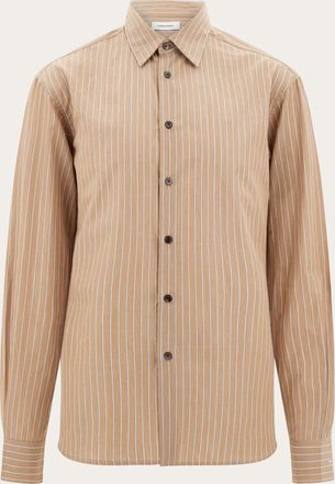Ferragamo Men Long sleeve shirt Brown