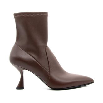 Sergio Levantesi Pointed Ankle Boot - female - Sergio Levantesi - Heeled Boots - Brown - 5 UK - Shoes