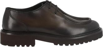 Doucal's Derby Veterschoen Parabout - Heren - Veterschoenen - Bruin - 43 1/2 EU - Leer - Schoenen