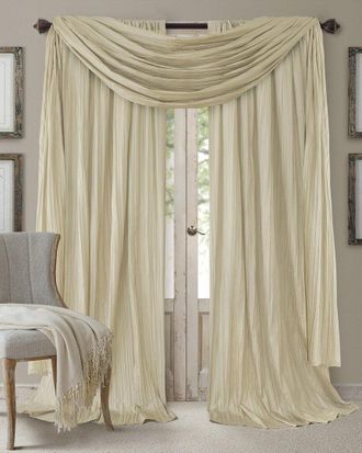 Elrene Athena 108In Window Curtain & Scarf Set