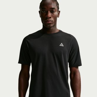 Nike Mens Nike ACG Solar Chase Dri-FIT ADV Trail Running Top in Black | IO9677-010