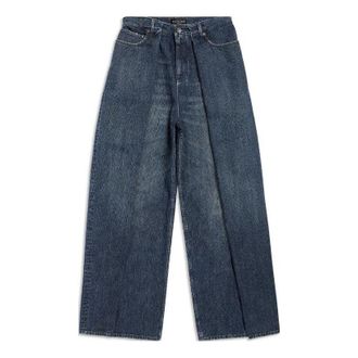 Balenciaga Double Side Pants Dark Blue 767983TNW654445