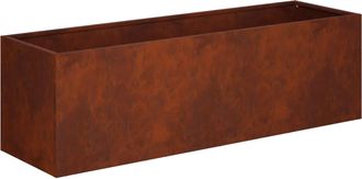 vidaXL Macetero De Jard&iacute;n Oxidado 100 X 30 X 30 Cm Acero Oxidado Vidaxl