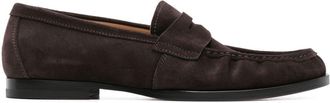 Scarosso Fred suede loafers - men - Calf Leather/Calf Leather/Calf Suede - 43 1/2 - Brown