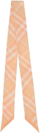 Burberry Accessoires, Dames, Roze, ONE Size, Iconische Tartan Zijden Sjaal