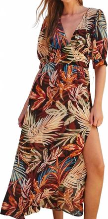 Dress Forum Vintage Palms Maxi Dress In Brown
