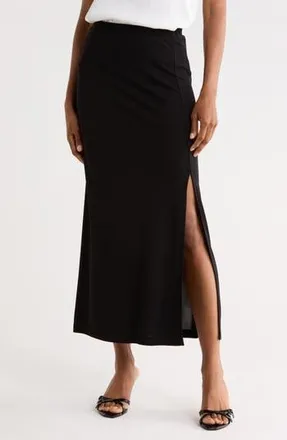 Diane Von F&uuml;rstenberg Isadora Jersey Maxi Skirt in Black at Nordstrom Rack, Size Xx-Small