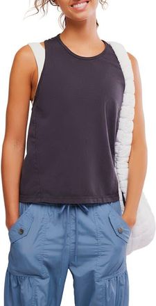 Free People FP Movement Hot Shot Twist Back Tank in Black at Nordstrom, Size X-Large