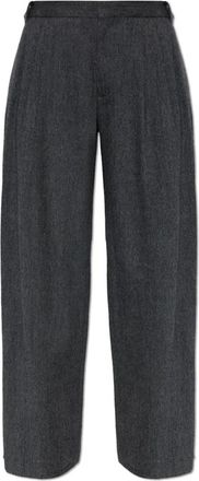 Rag & Bone Pantalones de Lana con Pinzas - Trousers - Mujer - Gris - 2XS