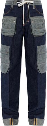 Dsquared2 Cargo Jeans - Dames - Loose Fit Jeans - Blauw - M - Denim - Jeans