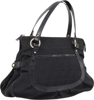 Fendi Pre-owned Zucca Canvas Tote - Dames - Vintage Schoudertas - Zwart - ONE Size - Vintage