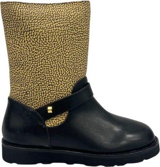 Borbonese Beige Leather Women Womens Boot