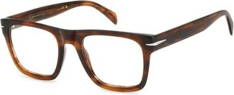 Eyewear by David Beckham DB 7020/Flat Optisch Montuur - Heren - Brillen - Bruin - 53 MM - Accessoires
