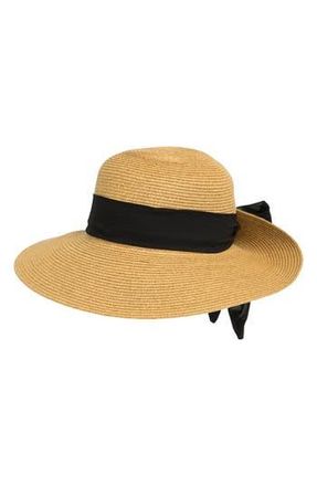Nine West Ribbon Floppy Hat in Heather Tan at Nordstrom Rack