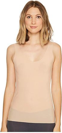 Commando Whisper Weight Tank Top WT05 Womens Sleeveless Beige : S/M, Microfiber/Nylon/Spandex