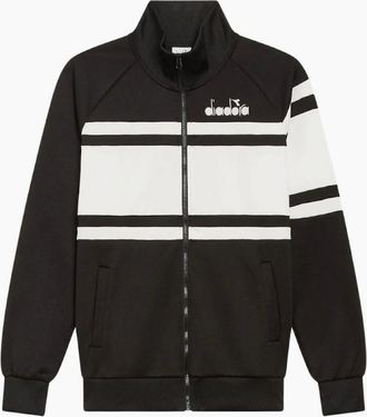 Diadora Mens Diadora Optical White/Black 80s Track Jacket - Size: 38/Regular