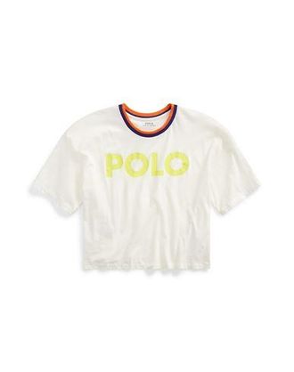Ralph Lauren LOGO GRAPHIC CROPPED JERSEY TEE