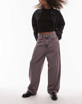 Carhartt Work in Progress Brandon - Jeans dritti ampi lavaggio acido rosa