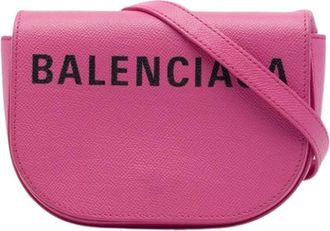 Balenciaga Pre-owned Vintage Crossbody Bag - Dames - Vintage Schoudertas - Roze - ONE Size - Leer - Vintage