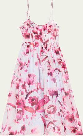 Cara Cara Alba Floral Fit-&-Flare Midi Dress