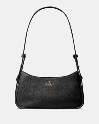Kate Spade New York Womens Juliette Small Shoulder Bag - Black Leather - One Size