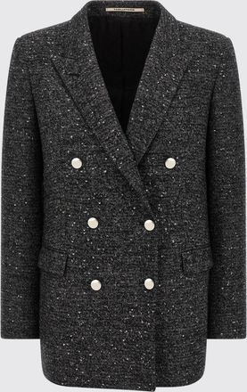 Tagliatore Blazer doppiopetto in misto lana con paillettes Tagliatore