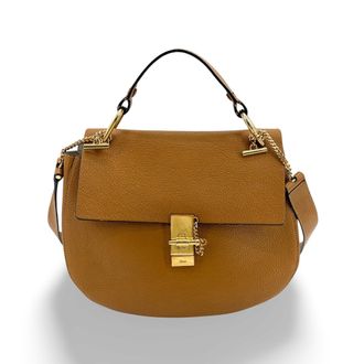 Chlo&eacute; Drew Bijou Shoulder Bag Medium Brown