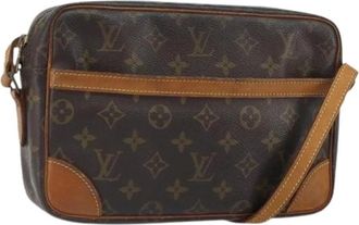 Louis Vuitton Pre-owned Cross Body Bags, female, Brown, Size: ONE SIZE Pre-owned Canvas Cross Body Bag