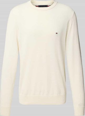 Tommy Hilfiger Strickpullover mit Leinen-Anteil in Ecru, Größe XXL