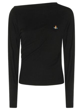 Vivienne Westwood Black Boat Neck Top