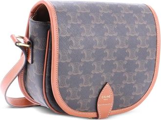 Celine Borsa a tracolla Triomphe media - Marrone