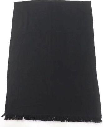 Gucci Pre-owned Scarves, female, Black, Size: ONE SIZE Pre-owned Wool Scarf